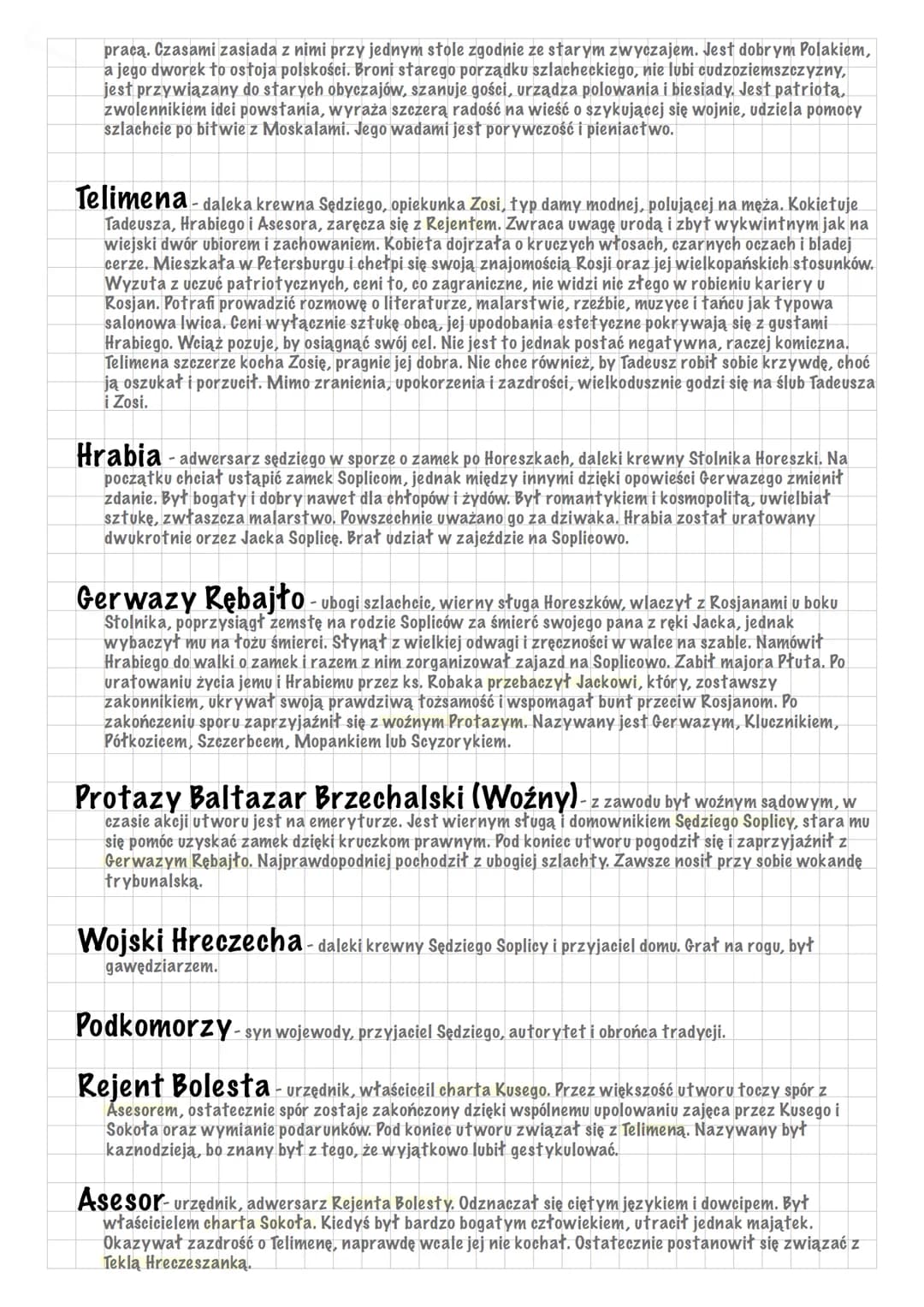 PAN TADEUSZ, czyli ostatni zajazd na Litwie
Autor: Adam Mickiewicz
Typ utworu: poemat epicki
Data wydania: 1834
Bohaterowie:
Jacek Soplica (