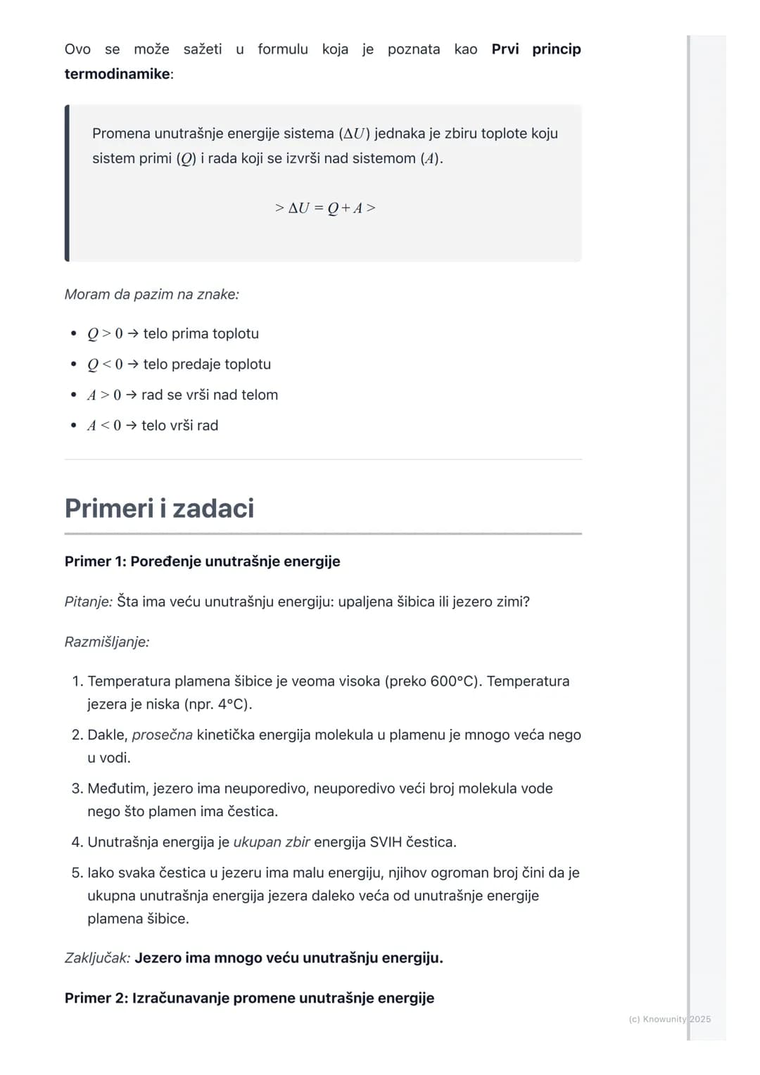 # Unutrašnja energija i toplota

Uvod u unutrašnju energiju i toplotu

Sva tela oko nas, čvrsta, tečna i gasovita, sastoje se od ogromnog br
