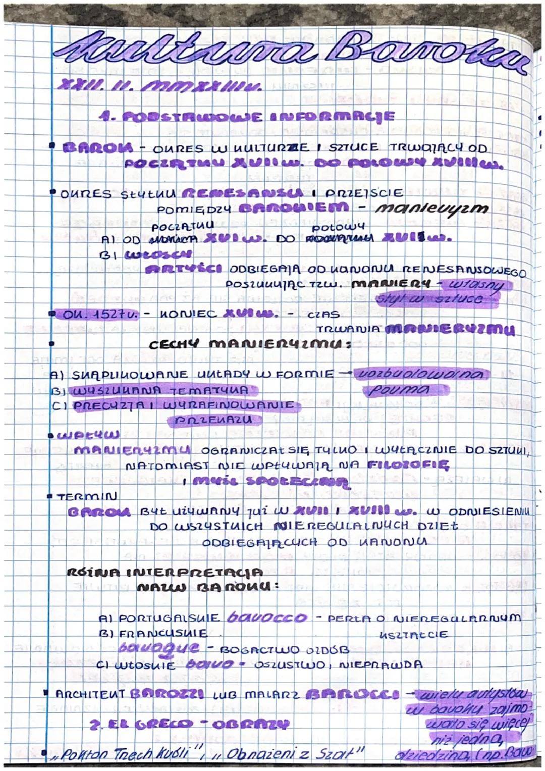 Manituma Barote
XX11. 11. maxxmu.
4. FORSTRWOWE INFORMACJE
BAROK - OURES W KULTURZE SZTUCE TRWICY OD
POCERTI Xvilw. Do POLOWN XVila.
OURES S
