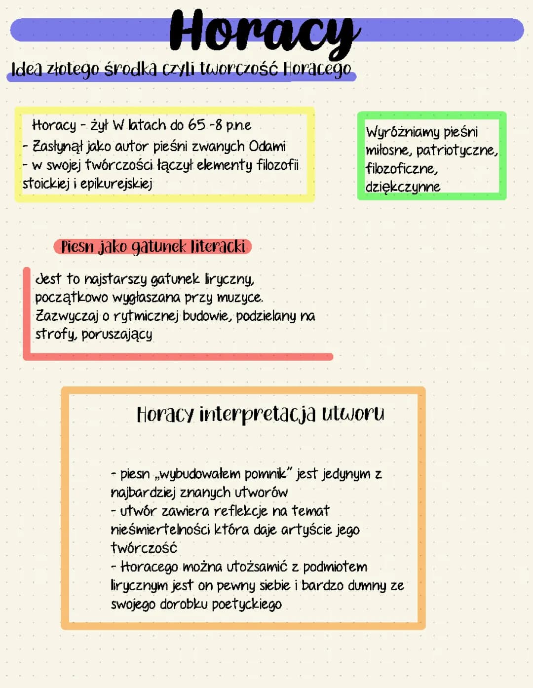 Horacy Wybudowałem Pomnik - Interpretacja i Złoty Środek