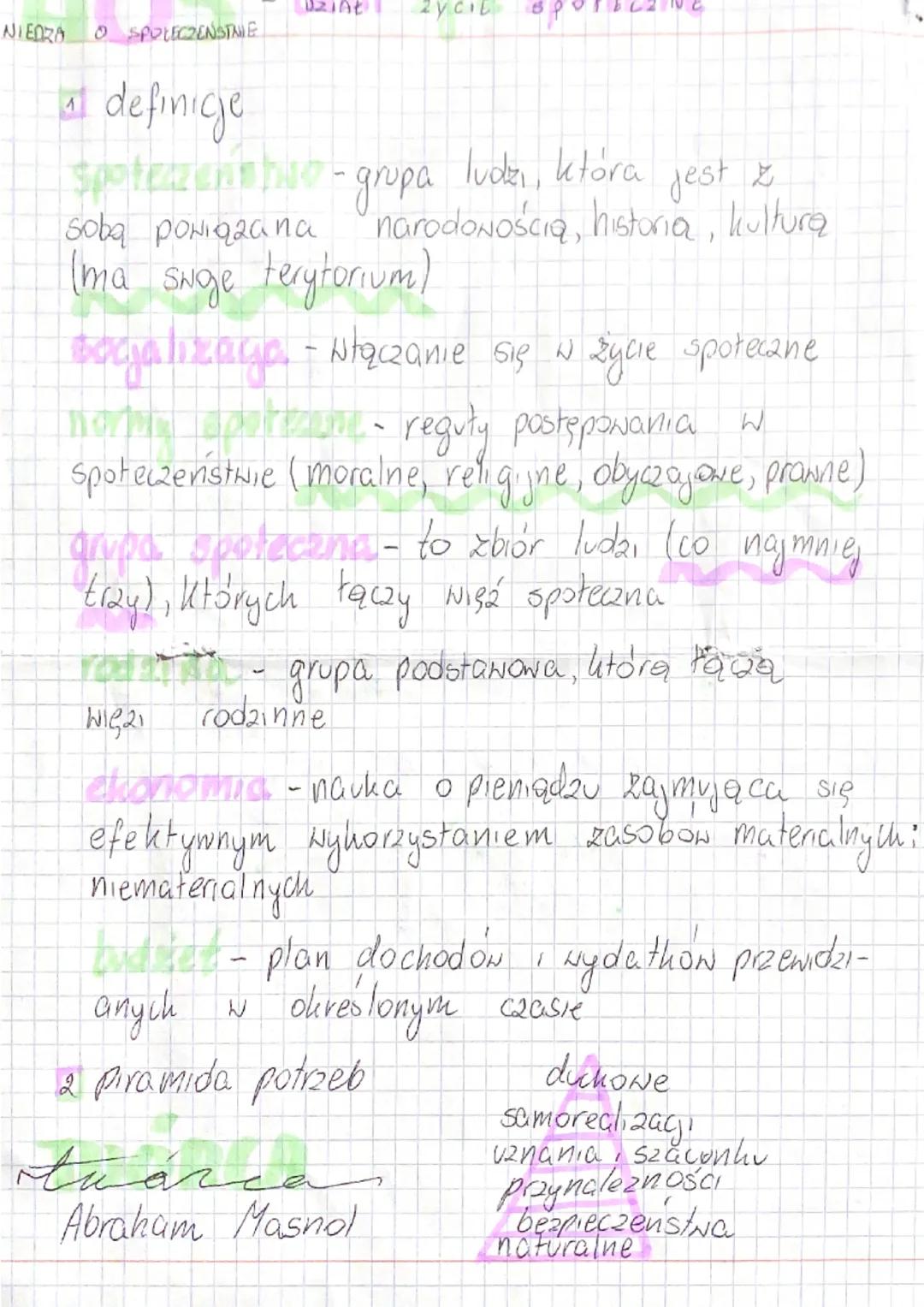 NIEDZA
O SPOŁECZENSTALE
a definice
spoteazenstivo - grupa luden, która jest z
narodonością, historia, kultura
DZIAŁ
soba porig2a nа
(ma swag