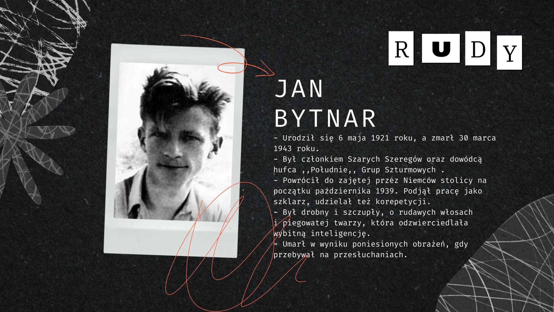 Aleksander Kamiński
ze
KAMIENI
NA SZANIE C
Prezentacja o lekturze
E
43 Atx
Data urodzenia
i śmierci
Kim był?
口口
TO NAJWAŻNIEJSZE!
Dzieciństw