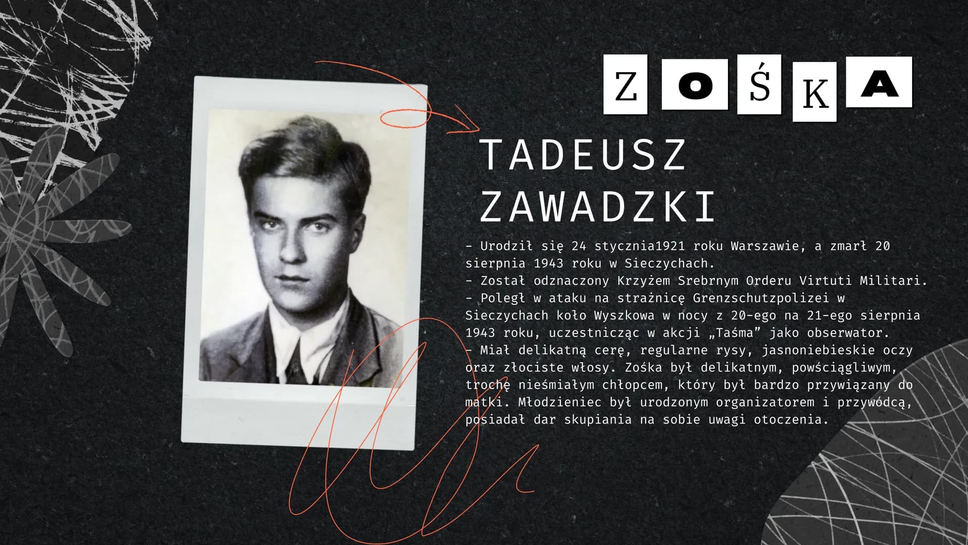 Aleksander Kamiński
ze
KAMIENI
NA SZANIE C
Prezentacja o lekturze
E
43 Atx
Data urodzenia
i śmierci
Kim był?
口口
TO NAJWAŻNIEJSZE!
Dzieciństw