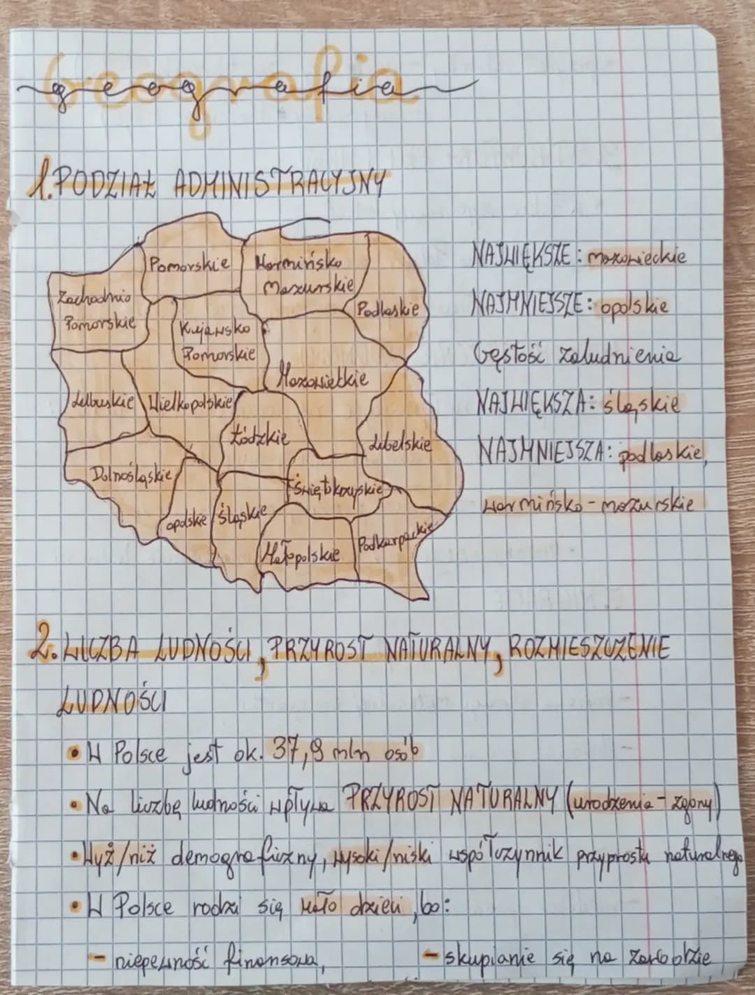 grafia
1.PODZIAŁ ADMINISTRACYJNY
Pomorskie Harmińsko
NAJWIĘKSZE : Moronieckie
Mazurskie
Zachodnio
Podlaskie
Pomorskie
NAJMNIEJSZE opolskie
K