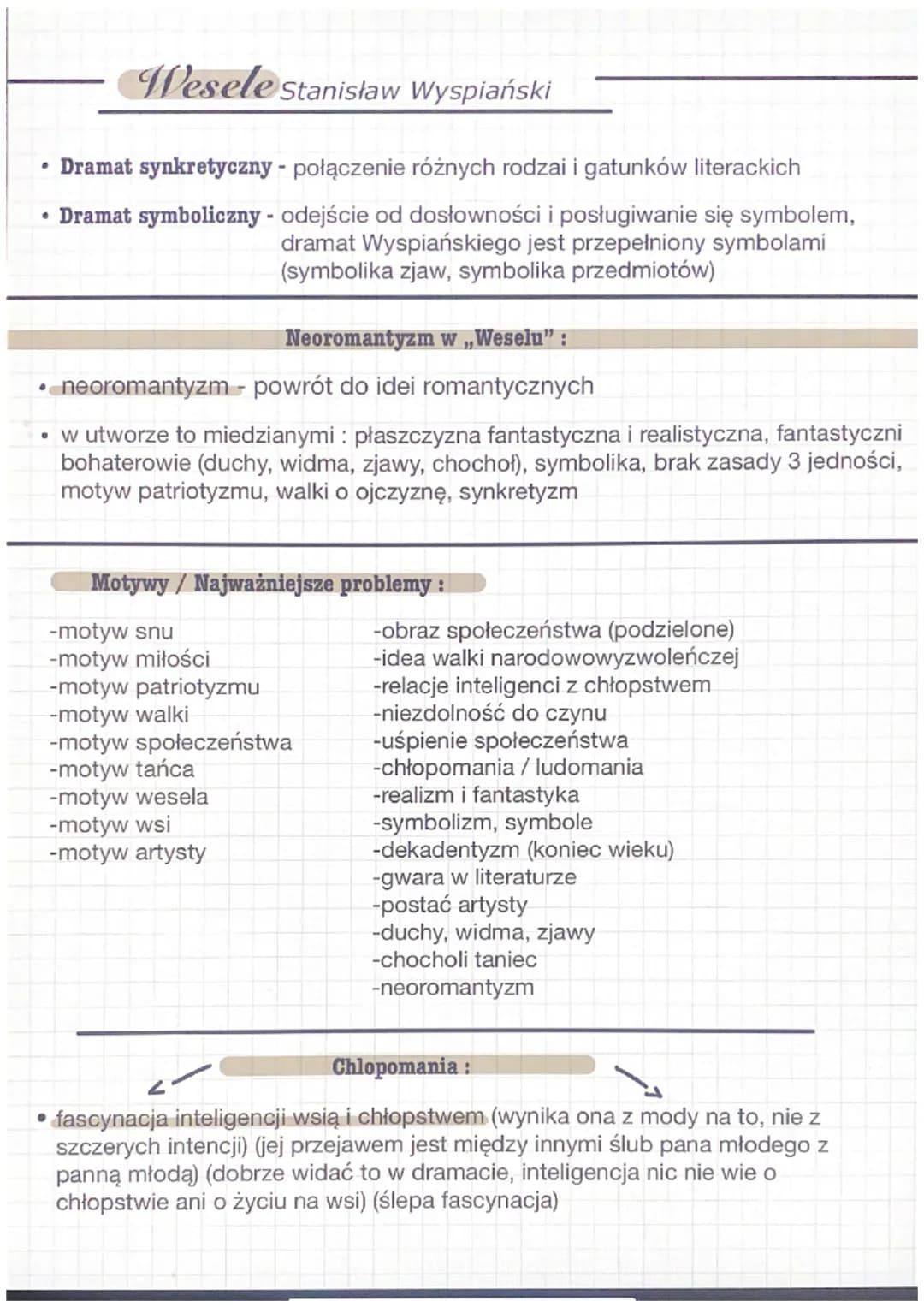 •
Wesele Stanisław Wyspiański
· Epoka literacka: Młoda Polska
• Rodzaj: dramat
• Gatunek: Dramat, dramat synkretyczny, dramat symboliczny
Cz