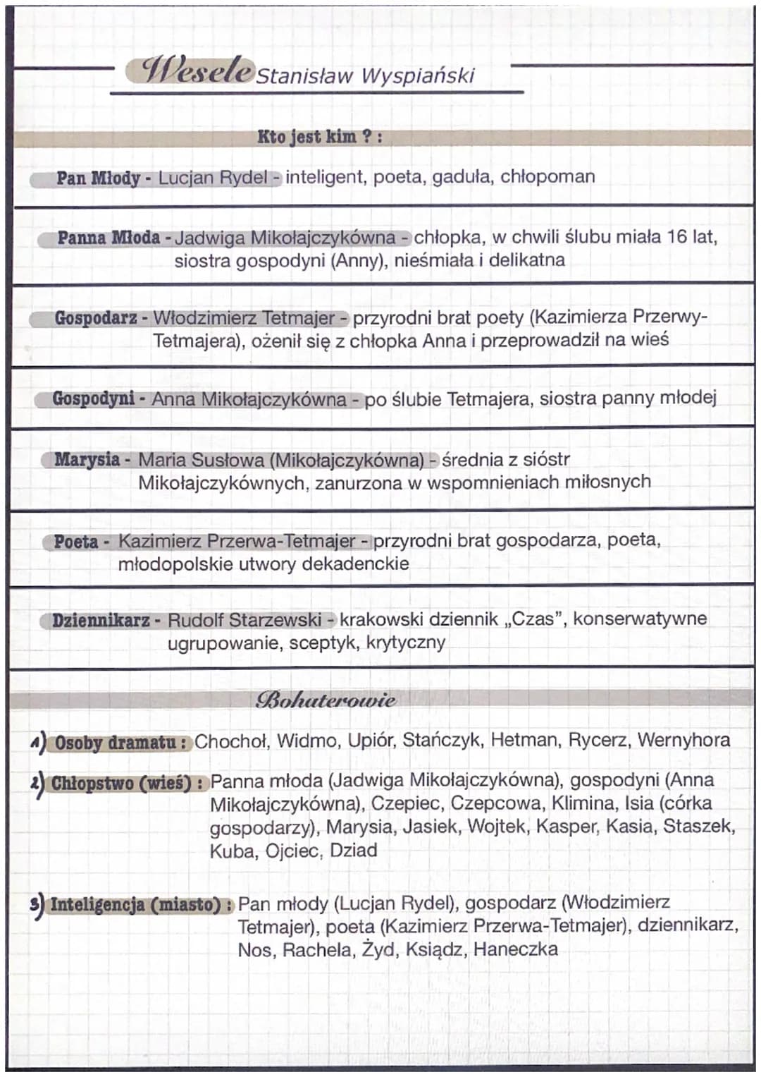 •
Wesele Stanisław Wyspiański
· Epoka literacka: Młoda Polska
• Rodzaj: dramat
• Gatunek: Dramat, dramat synkretyczny, dramat symboliczny
Cz