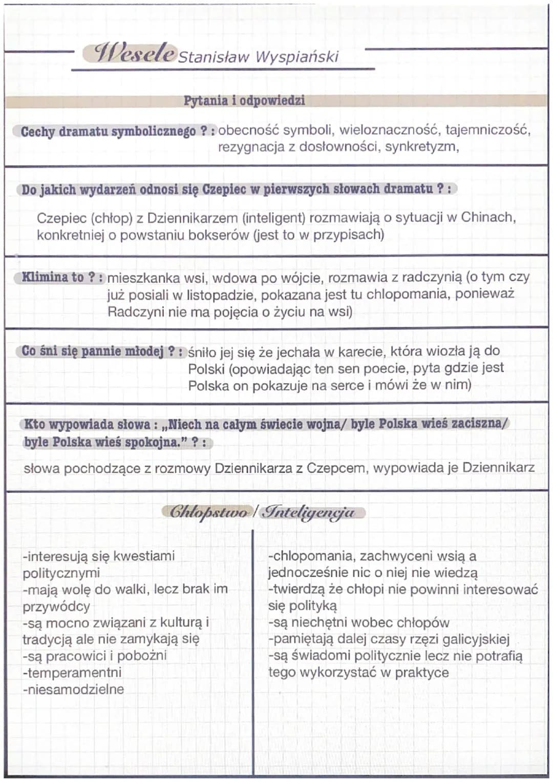 •
Wesele Stanisław Wyspiański
· Epoka literacka: Młoda Polska
• Rodzaj: dramat
• Gatunek: Dramat, dramat synkretyczny, dramat symboliczny
Cz