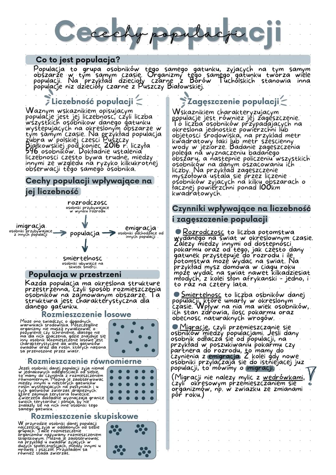 Ceely populacji
Co to jest populacja?
Populacja to grupa osobników tego samego gatunku, zyjacych na tym samym
populacji. Na przykład dzieci 