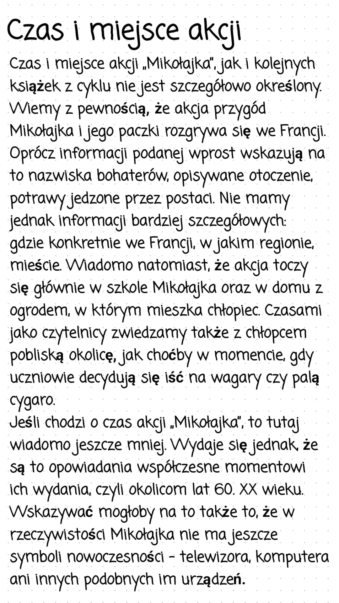 Mikołajek
Streszczenie
Najmilsza pamiątka
Do szkoły przyszedł fotograf, aby wykonać klasowe zdjęcia.
Robi się ogromne zamieszanie, chłopcy s