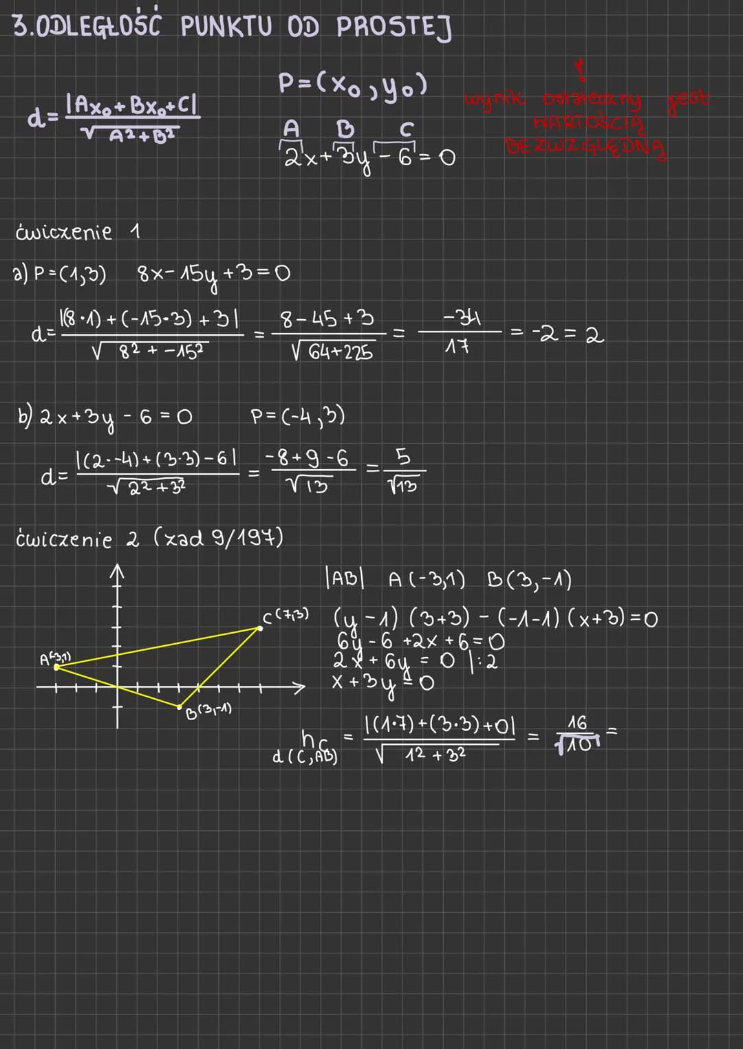 1. ROWNANIE PROSTEJ
f (x) = ax +
geometria
analityczna
y
1 = ax + b równanie kierunkowe prostej
.+ b funkcja liniowa
h
a=tga
6 to wartość
ćw
