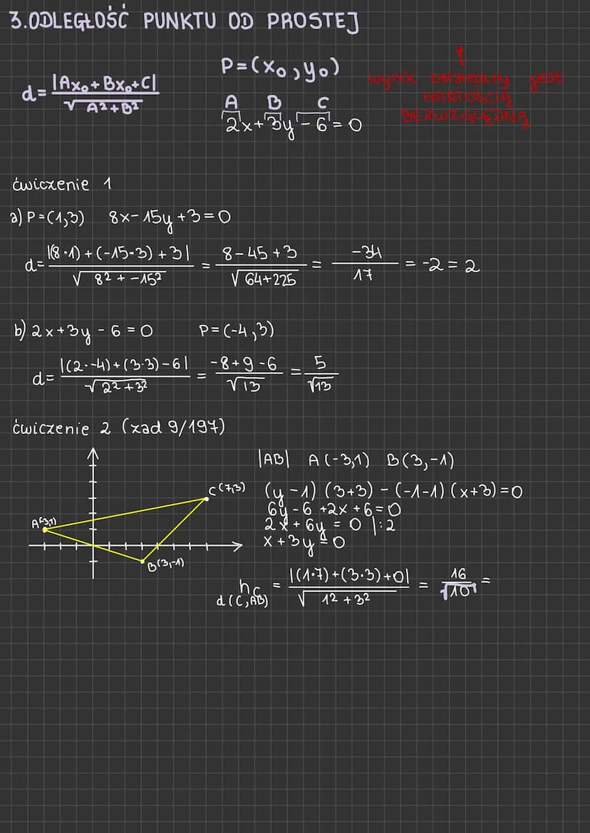 1. ROWNANIE PROSTEJ
f (x) = ax +
geometria
analityczna
y
1 = ax + b równanie kierunkowe prostej
.+ b funkcja liniowa
h
a=tga
6 to wartość
ćw