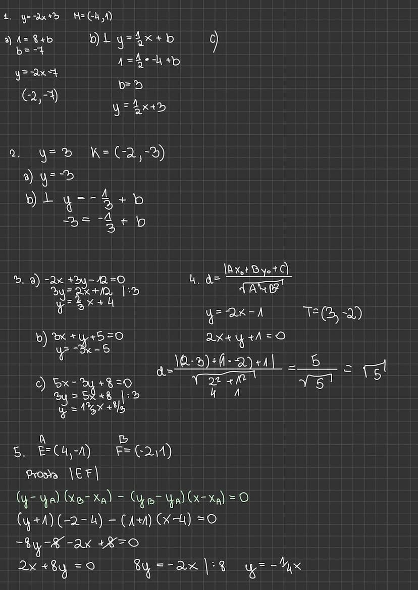 1. ROWNANIE PROSTEJ
f (x) = ax +
geometria
analityczna
y
1 = ax + b równanie kierunkowe prostej
.+ b funkcja liniowa
h
a=tga
6 to wartość
ćw