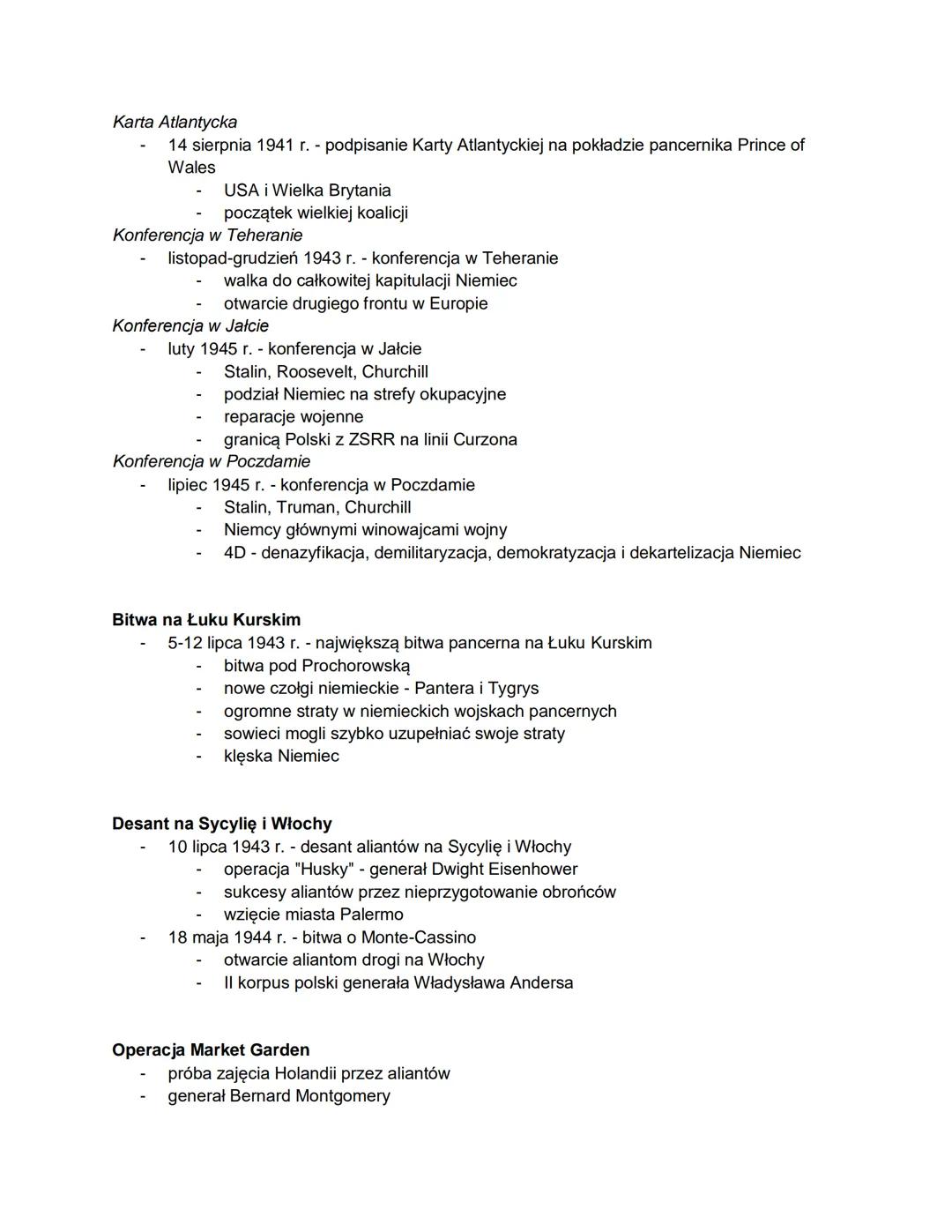 II wojna światowa 1941-1945 t. 6,7,8
Wojna w Afryce
- sierpień 1940 r. - atak Włoch z Etiopii na Somali Brytyjskie
- wrzesień 1940 r. - ofen