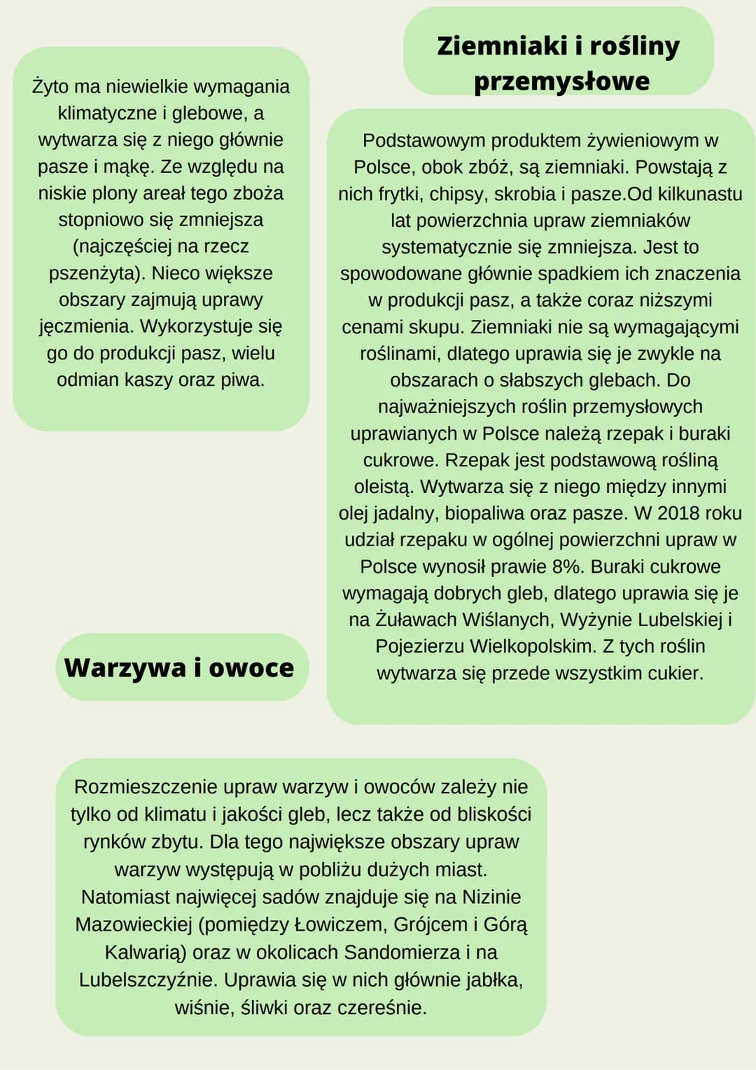 Jak w Polsce użytkuje
się ziemie?
Struktura użytkowania ziemi w danym
kraju zależy przede wszystkim od war-
unków przyrodniczych. Wszystkie 