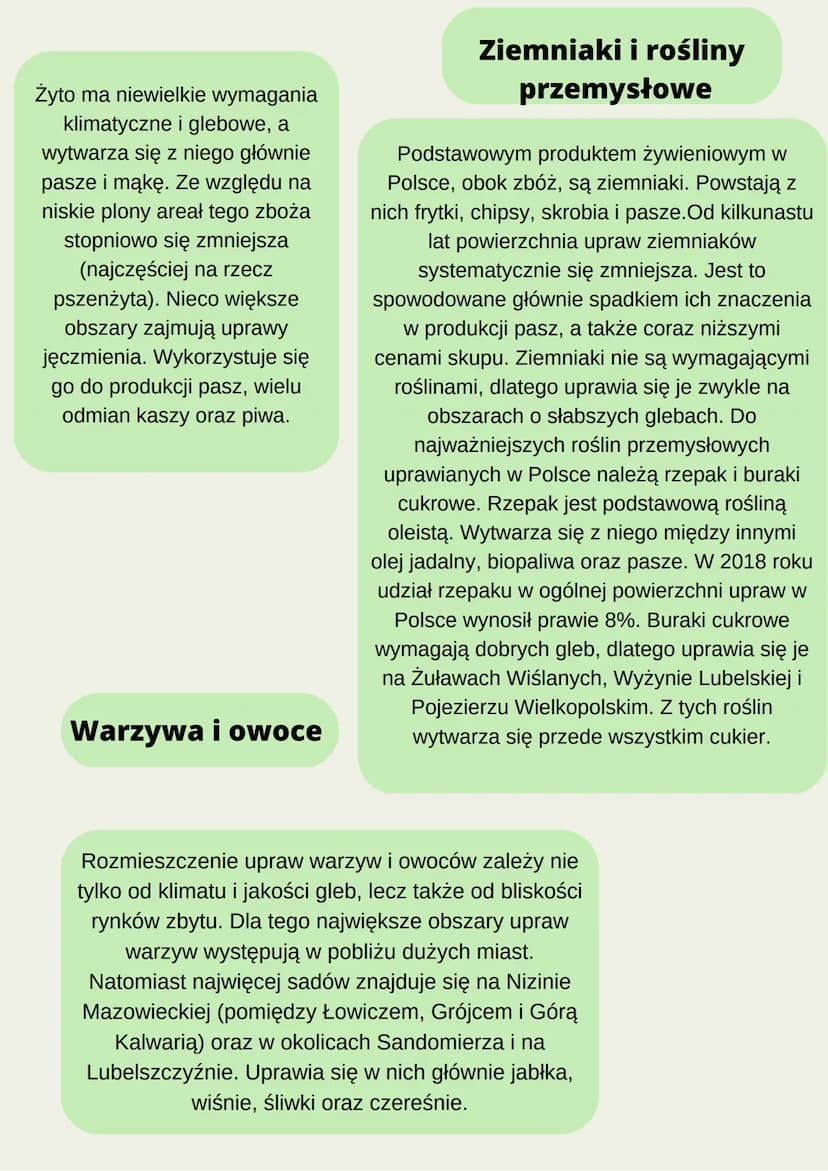Jak w Polsce użytkuje
się ziemie?
Struktura użytkowania ziemi w danym
kraju zależy przede wszystkim od war-
unków przyrodniczych. Wszystkie 