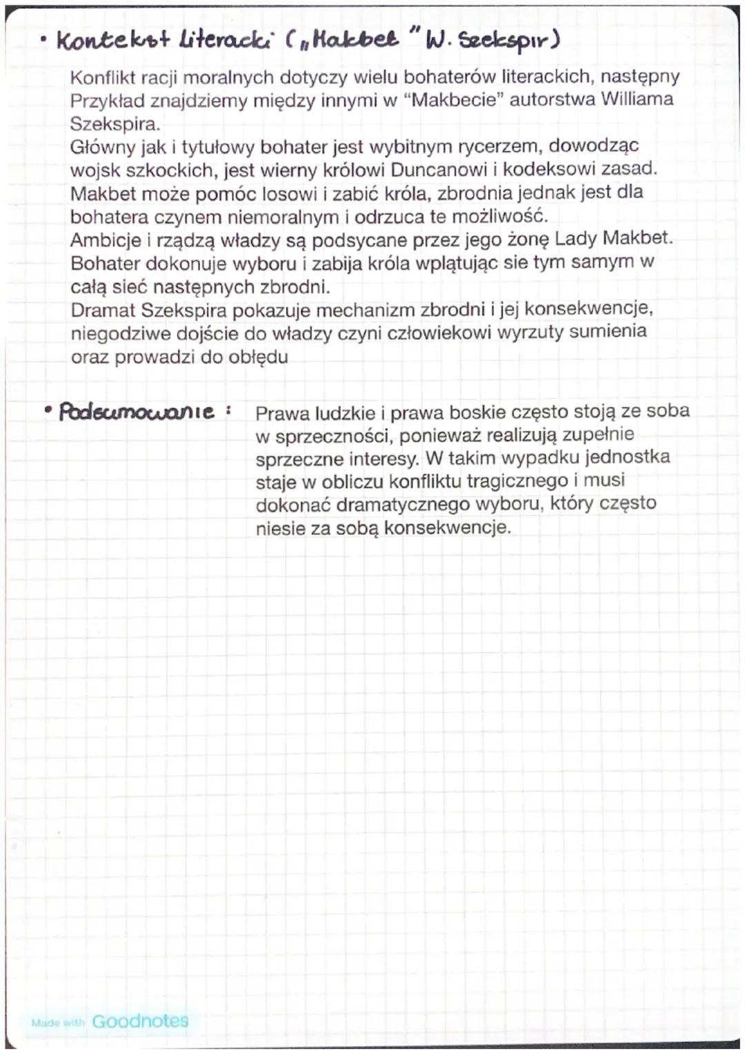 •
Prawa boskie a prawa ludzkie. Omów
na podstawie
Antygony
agadnienie
Sofoklesa
Uwzględnij wybrany kontekst.
• Wprowadzenie:
°
Dyskusja mied