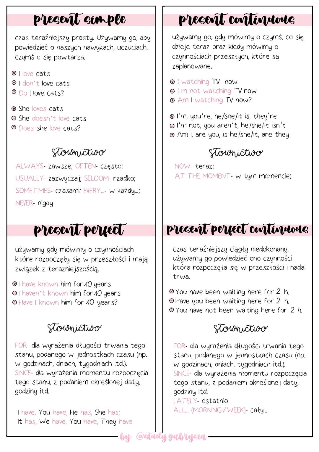 Zabawy z czasami: Present Simple, Present Continuous i Perfect