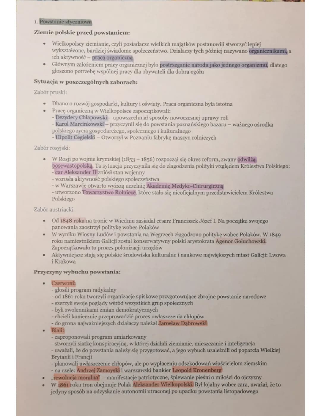 Powstanie styczniowe 