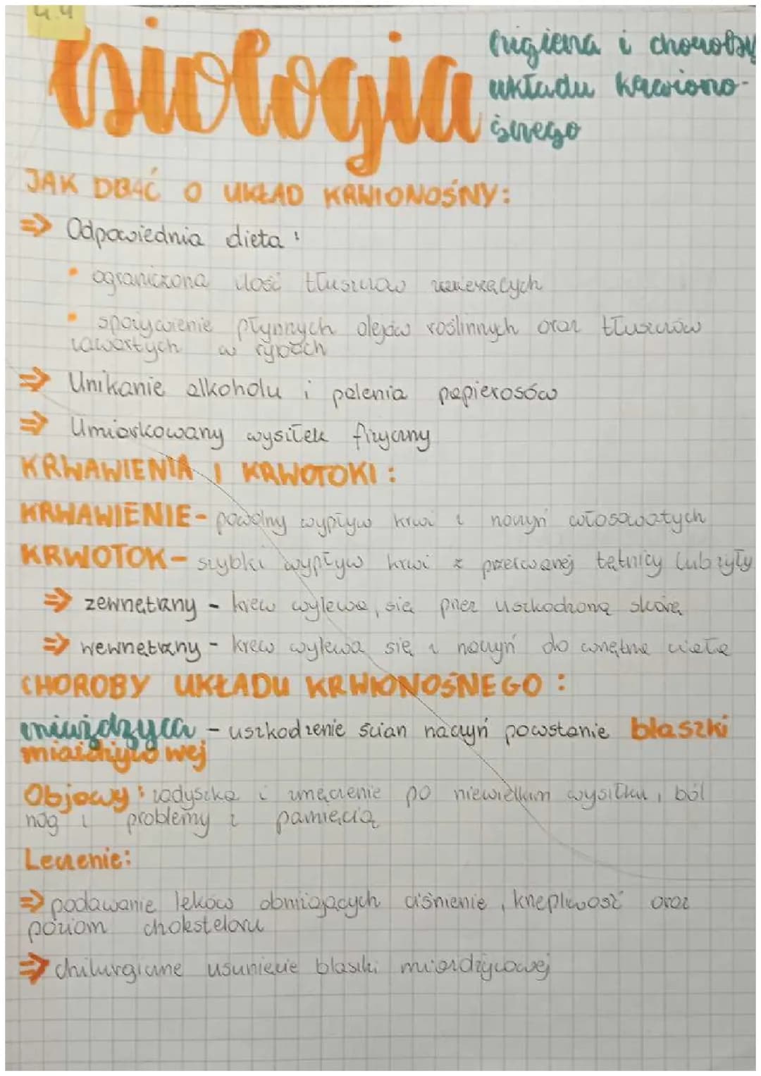 Higiena i choroby układu krwionośnego 