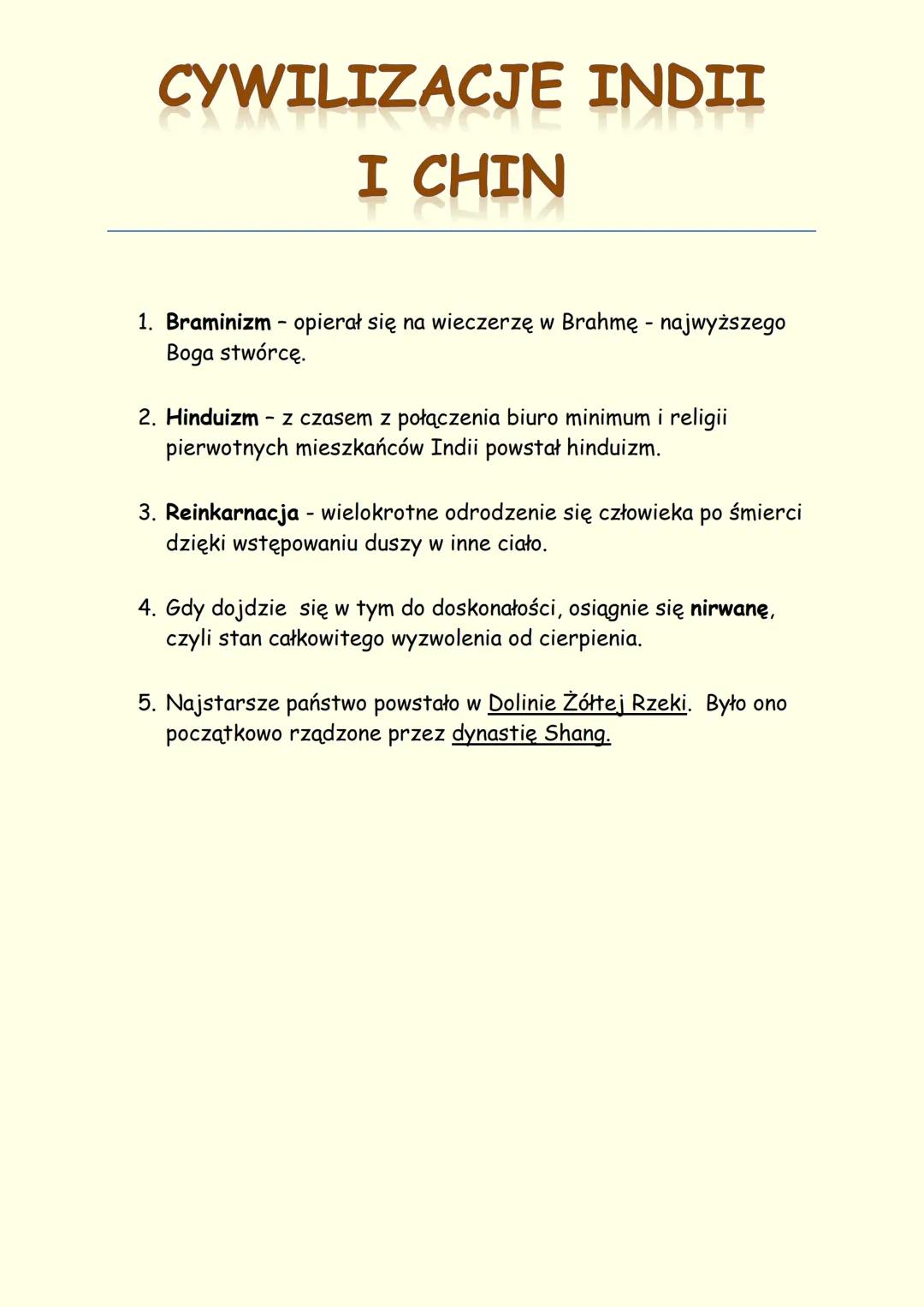 Historia i Kultura Indii oraz Chin