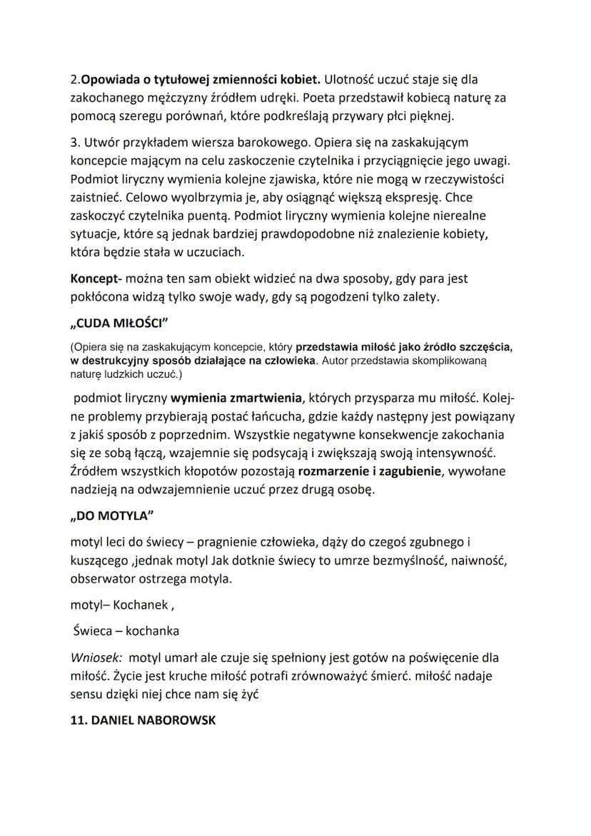 BAROK
1.Barok- epoka literacka od końca XVI do połowy XVIII wieku, powstała
w wyniku odnowy życia religijnego. Człowiek baroku próbuje dokon