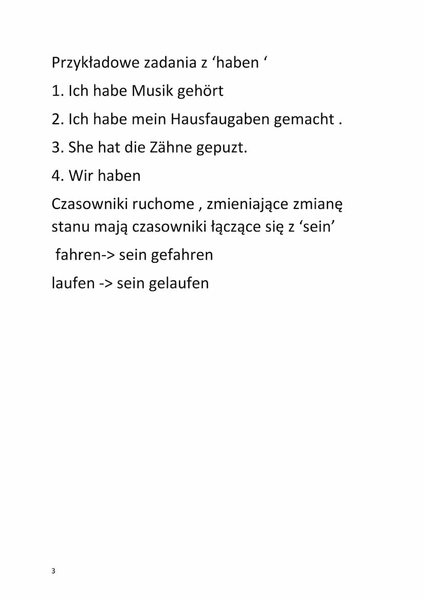 Deuch
PRESENT PERFEKT
Odmiana czasownika ‘haben'
Habe
Hast
Hat
Hat
Hat
Ich
Du
Er
Sie
Es
Wir
Ihr
Się (państwo)
Haben
Habt
haben
Odmiana czaso