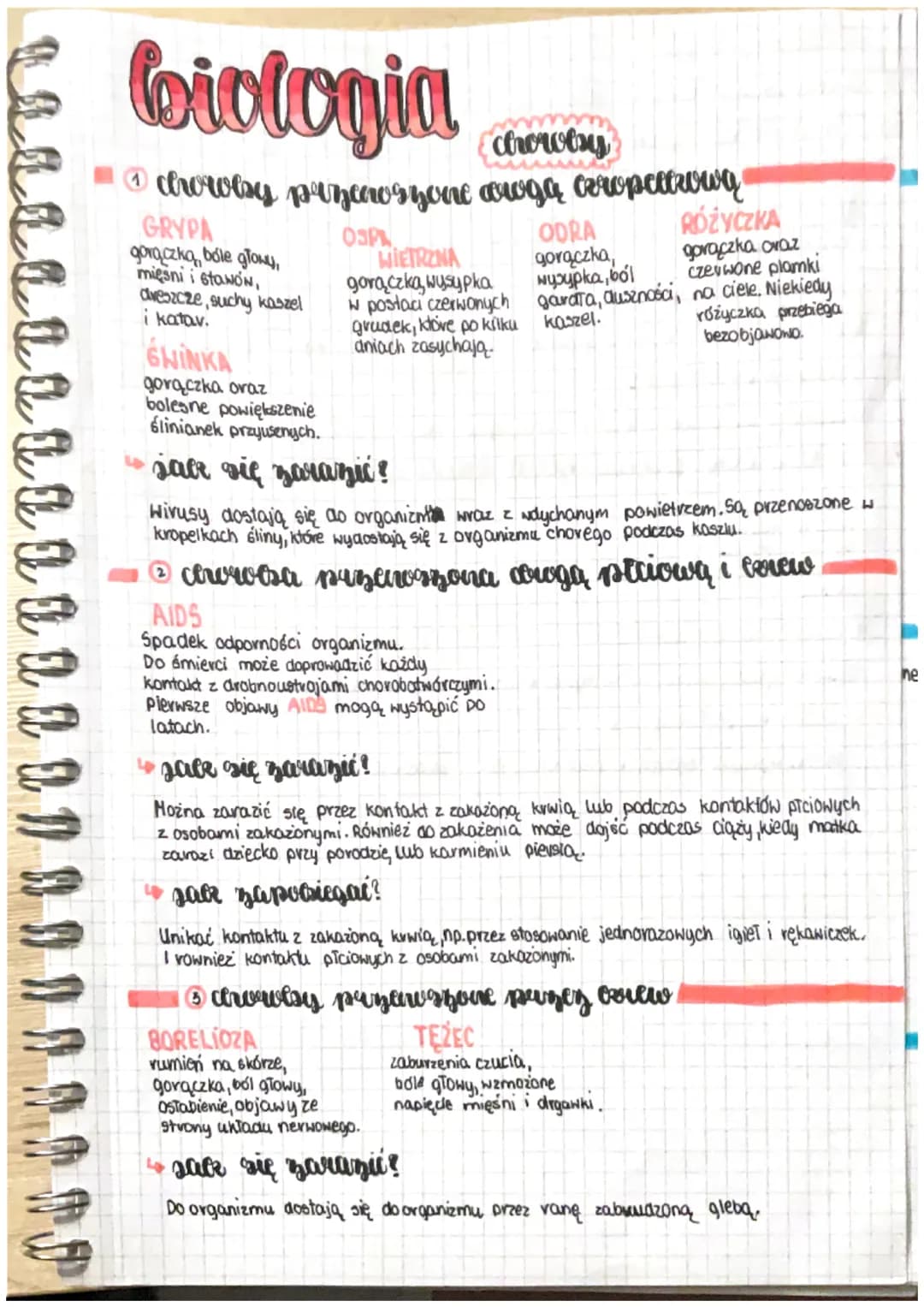 LL
La a aa a a D
biologia
chrowery
chrowbsy przeroszone awgą crropattrową
OSP
GRYPA
gorączką, bóle głowy,
miesni i stawów,
dreszcze, suchy k