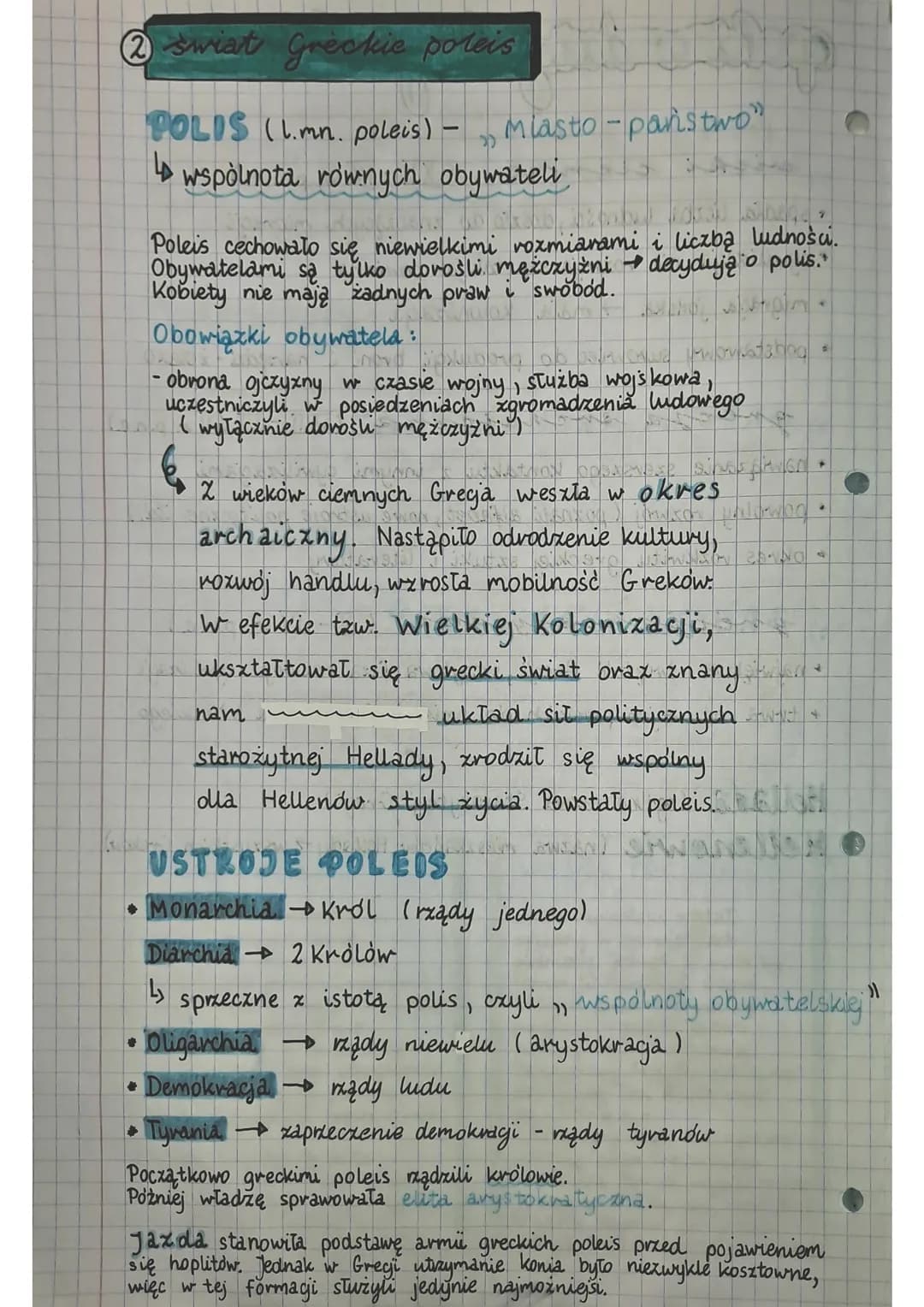 2 swiat Greckie poleis
POLIS (1.mn. poleis) - Miasto-państwo"
4 wspólnota równych obywateli
#
Poleis cechowało się niewielkimi rozmiarami i 