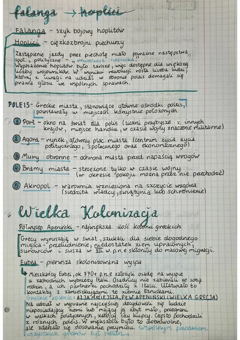2 swiat Greckie poleis
POLIS (1.mn. poleis) - Miasto-państwo"
4 wspólnota równych obywateli
#
Poleis cechowało się niewielkimi rozmiarami i 