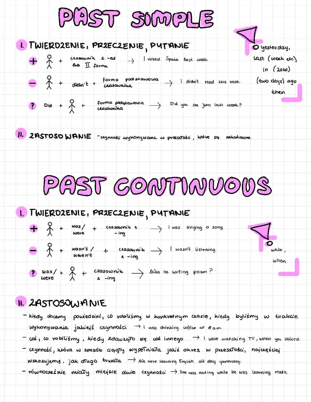 past simple / past continuous