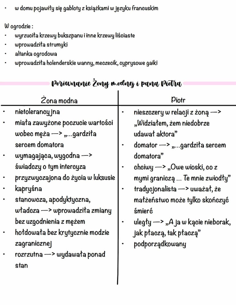 Żona modna
plan wydarzeń
1. Retrospekcja Piotra (wspomnienia)
a) czasy narzeczeństwa
b) podpisanie intercyzy (umowy przedślubnej)
c) przepro