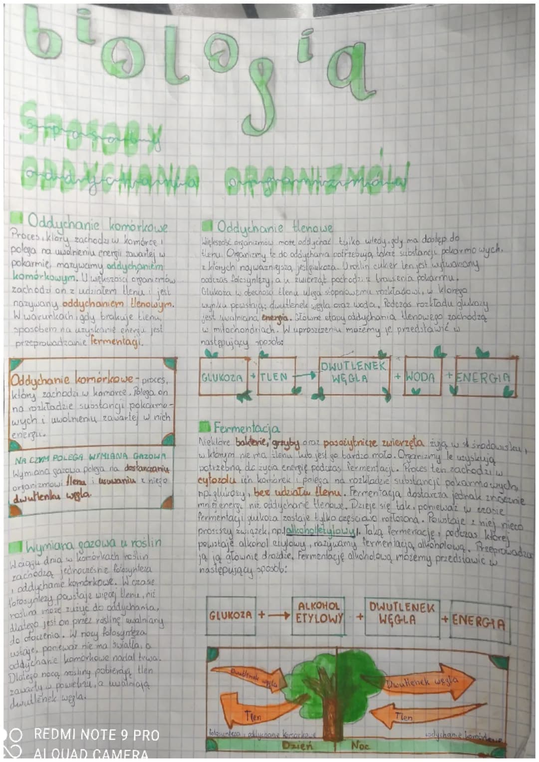 plologia
9P0108X
ODDYCHANG ORGAnizmal
Mala
Oddychanie komórkowe
Proces, klory zachodzi w komórce i
polega na uwolnieniu energii zawartej w
p