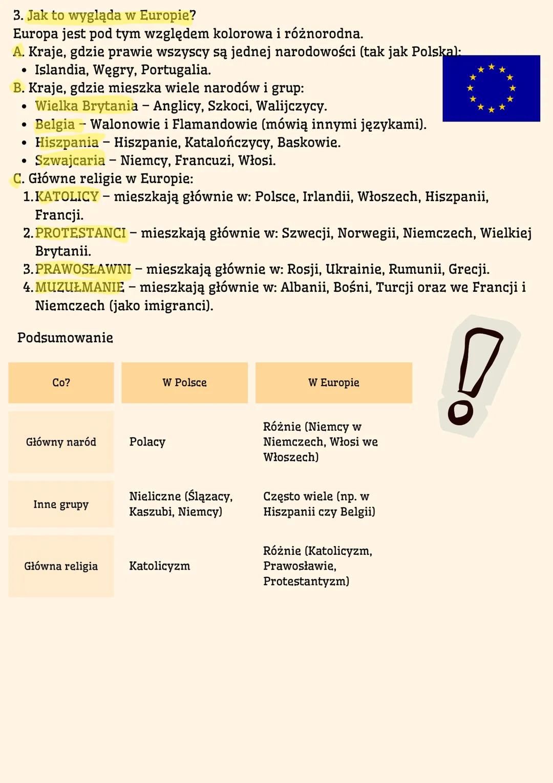 # Narody, grupy etniczne i religie

1. Co to jest? - Proste wyjaśnienie

*   Naród - to duża grupa ludzi, którzy:

    *   Mówią tym samym j
