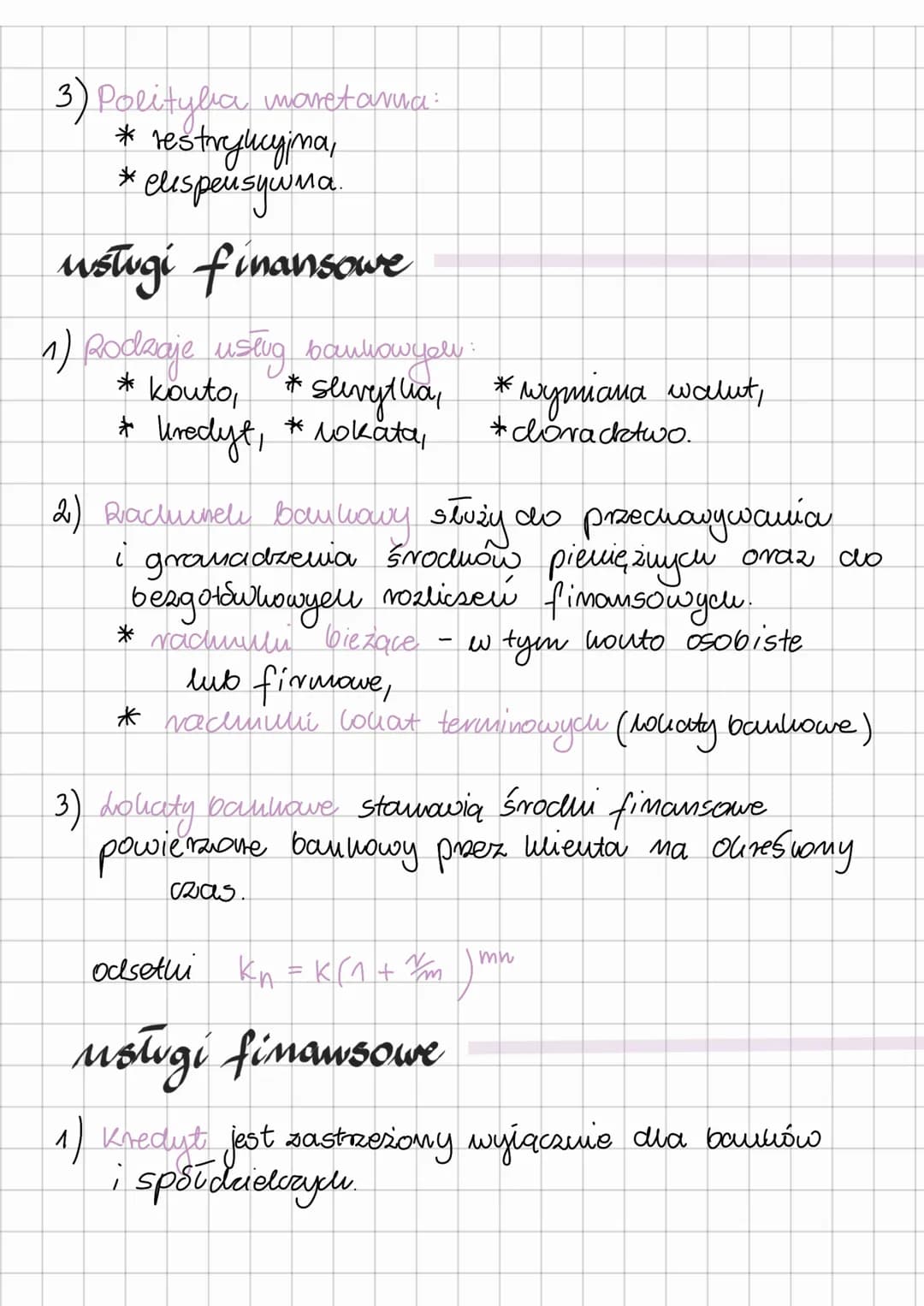 Finanse
pieniądz i jego znaczenie
1) Formy pieniądza :
* towarowy,
* kruszowy,
paplerowy,
* elektroniczny.
*
3) Cechy pieniądza
* stabilność