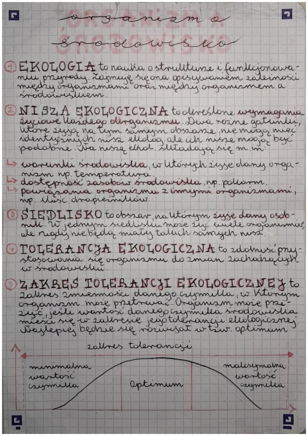 G
organiz
środowisko
EKOLOGIA to nauka o strutture i funkcjonowa-
niu przyrody. Zajmuję się ona opisywaniem zależności
między organizmami or