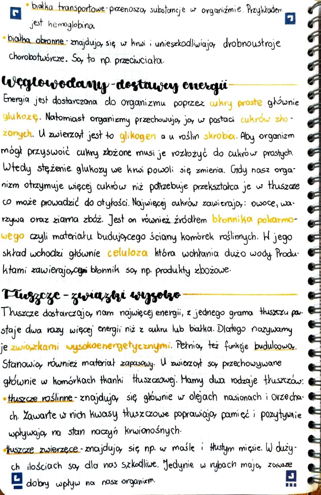 r
:· Pokarm
buduler i
frédte energii
Biatha-główny budulee
Każda komórka w naszym organizmie zawiera tysiące różnych białek które:
• SOY jej