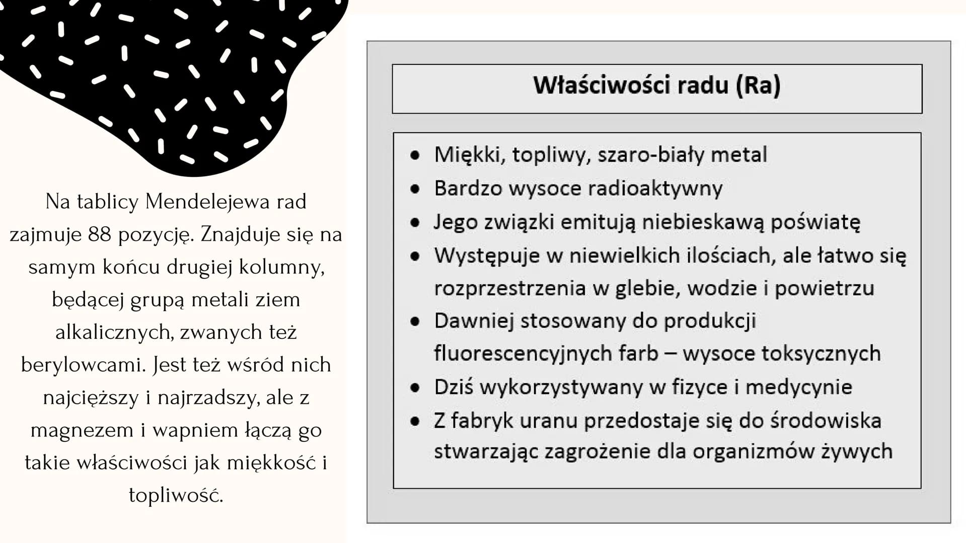 V
Maria Skłodowska Curie Kim była?
KRÓTKI ZYCIORYS
Maria Skłodowska-Curie była fizyczką i chemiczką,
nagrodzoną dwukrotnie Nagrodą Nobla. By