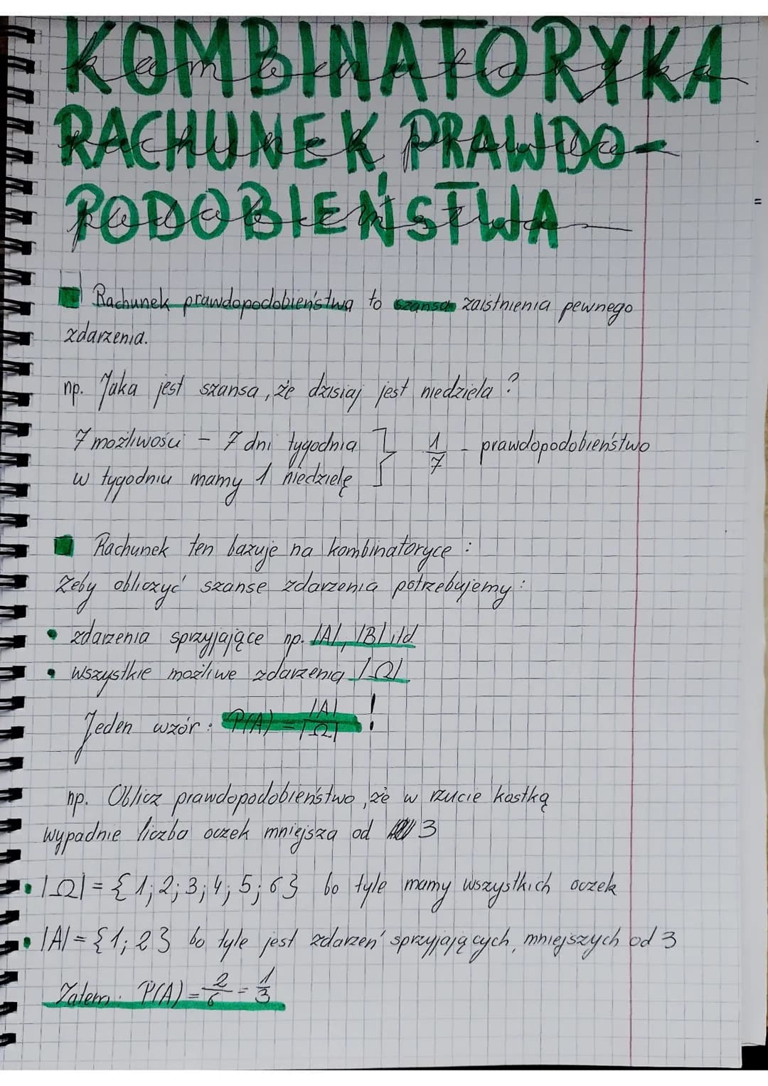 KOMBINATORYKA
RACHUNEK PRAWDO-
PODOBIENSTWA
Rachunck prawdopodobieństwa to on zaistnienia pewnego
zdarzenia.
szansa
●
9
np. Jaka jest szansa