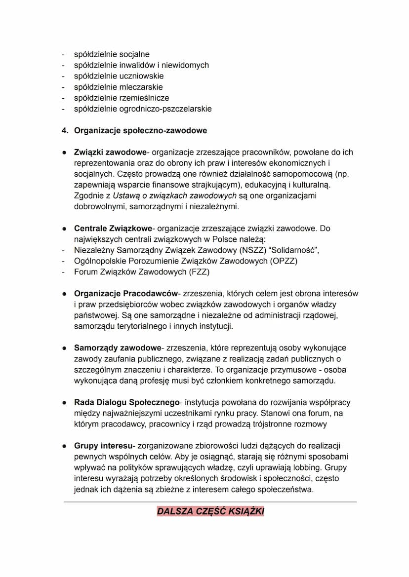 WOS SPRAWDZIAN 8.11.2024
PODSUMOWANIE
1. Społeczeństwo Obywatelskie
• Społeczeństwo Obywatelskie- zbiorowość, której członkowie na wiele
spo