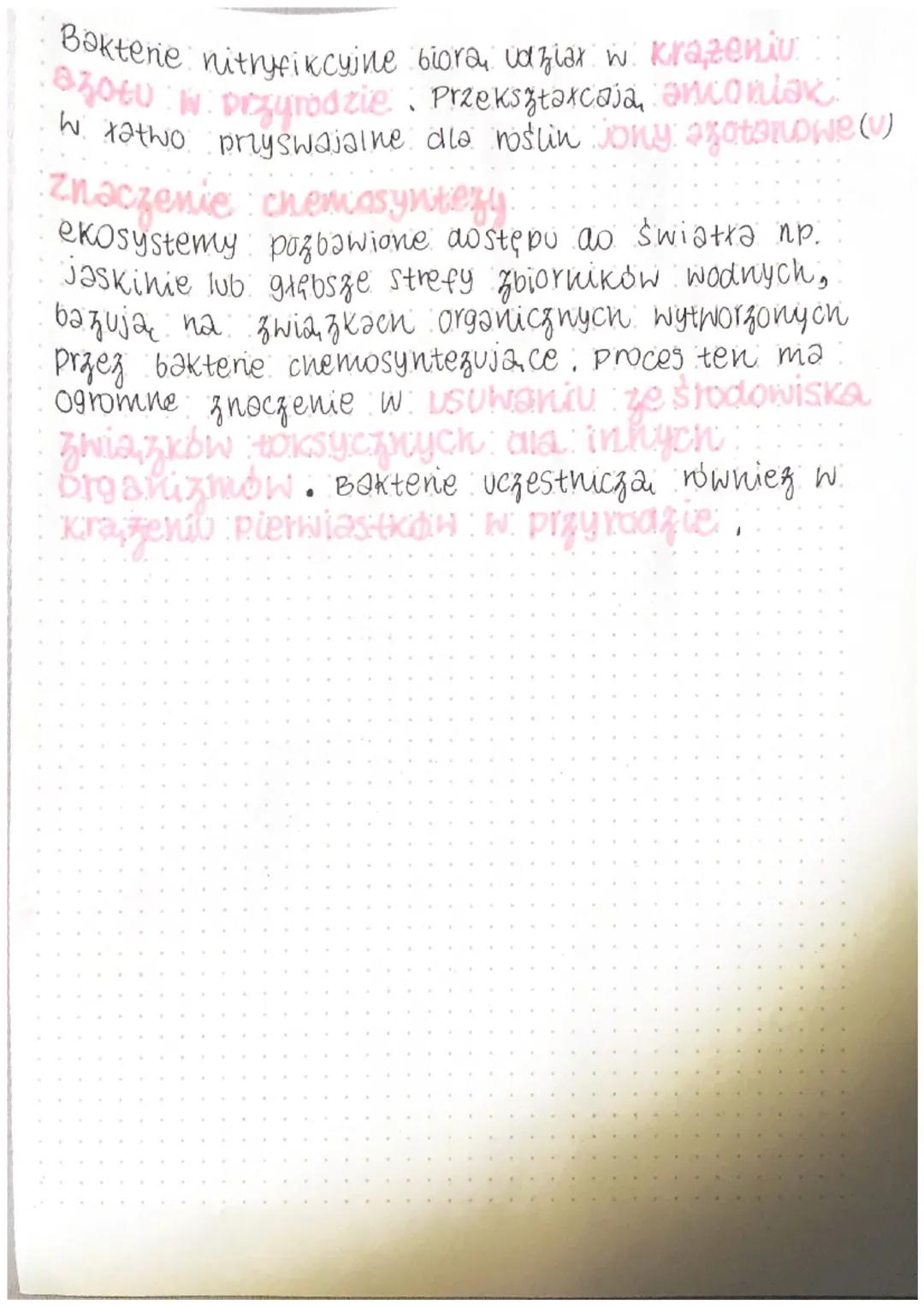 # awotroficzne odzywianie

Sie organizmow

# Chemosynteza

Chemosynteza to angi obok fotosyntezy sposob auto-
ktora utlenisiy bokten
Utlemaj