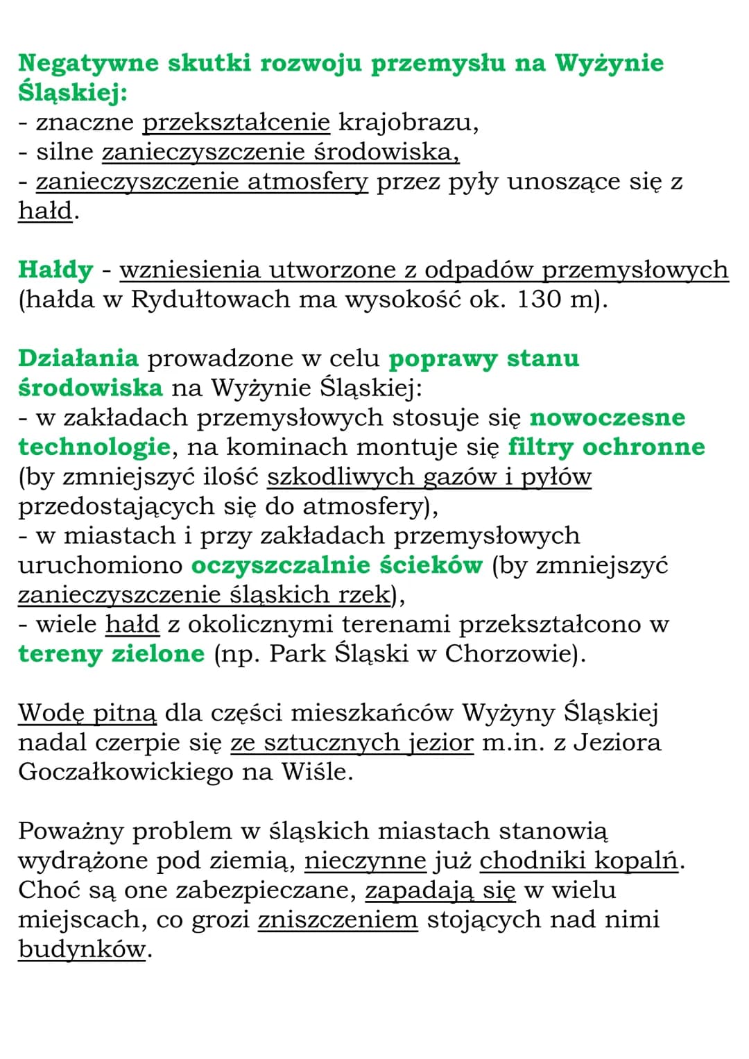 Krajobraz
miejsko-przemysłowy
Wyżyny Śląskiej
Polskie Wyżyny:
- Śląska,
-
- Małopolska,
Lubelska z Roztoczem.
Krakowsko-Częstochowska,
Wyżyn