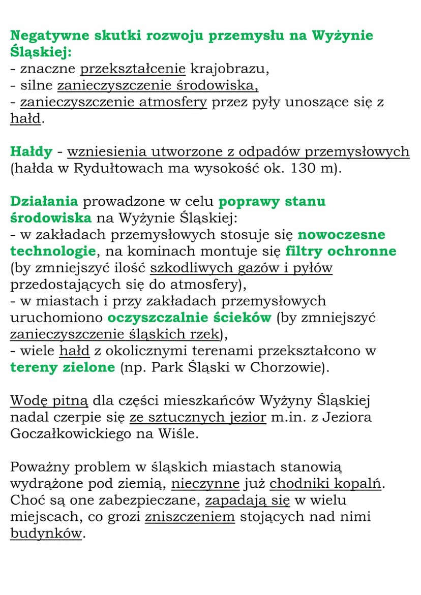 Krajobraz
miejsko-przemysłowy
Wyżyny Śląskiej
Polskie Wyżyny:
- Śląska,
-
- Małopolska,
Lubelska z Roztoczem.
Krakowsko-Częstochowska,
Wyżyn