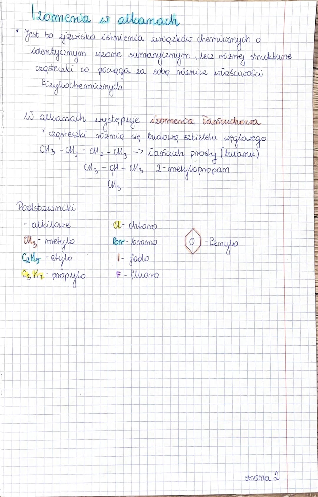 Wzor
Alkany
alkanów
→
одолжу
My -metan C₂He -etan
сз Ид - propam си Ило - butan
C5H/12 - pentan C6H₁4 -heksam
C7 H 16 - heptam C8H₁8 - oktam