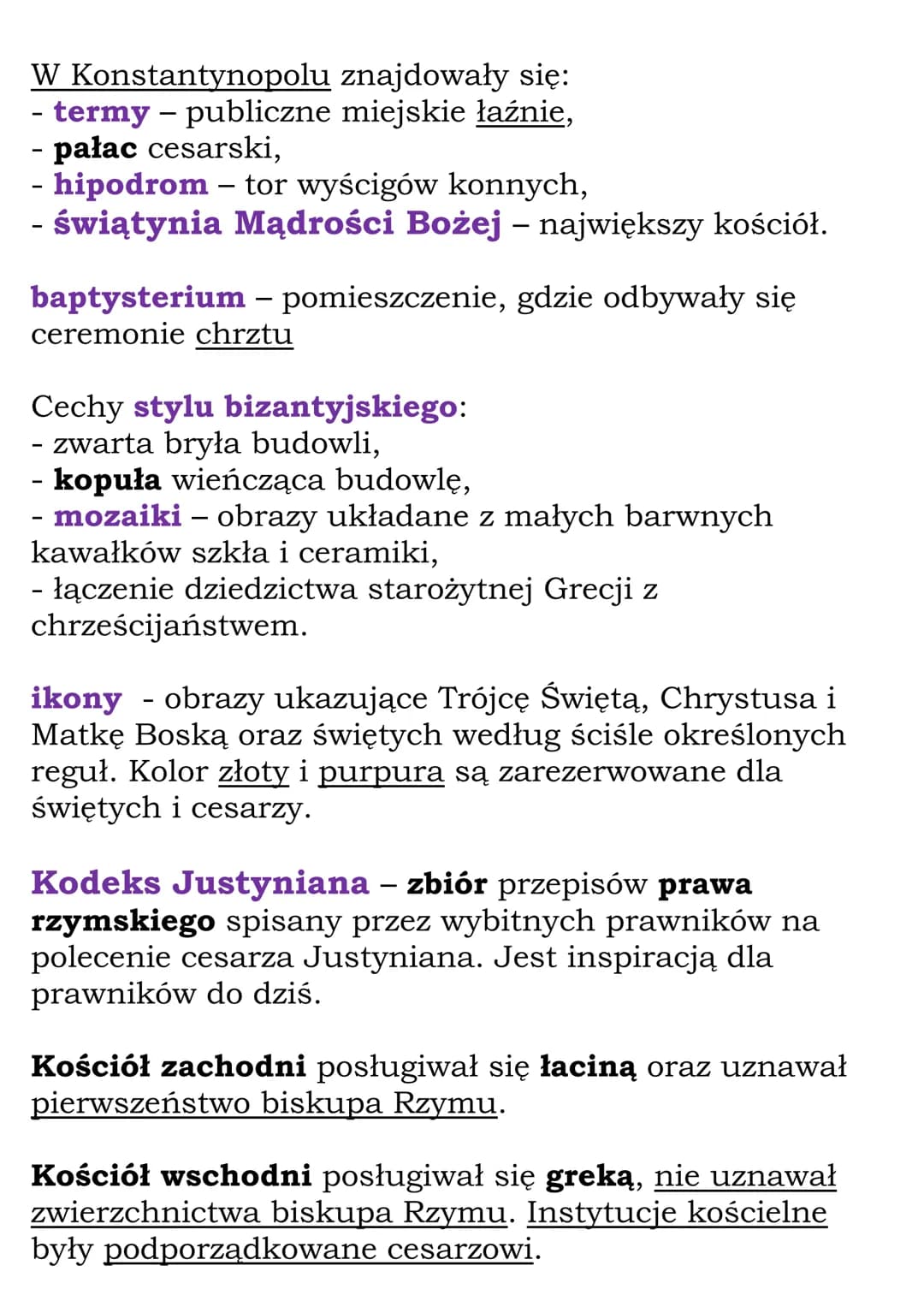 Bizancjum
Cesarstwo wschodniorzymskie (Bizancjum) obroniło
się przed ludami barbarzyńskimi i przetrwało do końca
średniowiecza.
Cesarze biza