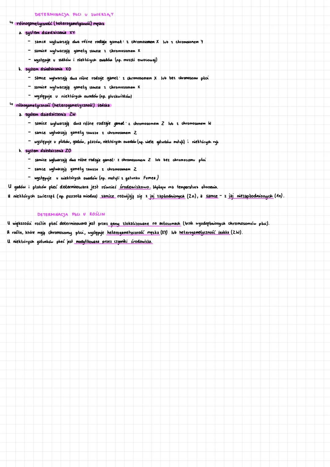 DETERMINACJA
PECH
Hemizygota - osobnik pła męskiej posiadający jedynie jeden allel danego gerw związany z chromosomem X. Mogą posiadać dwa g