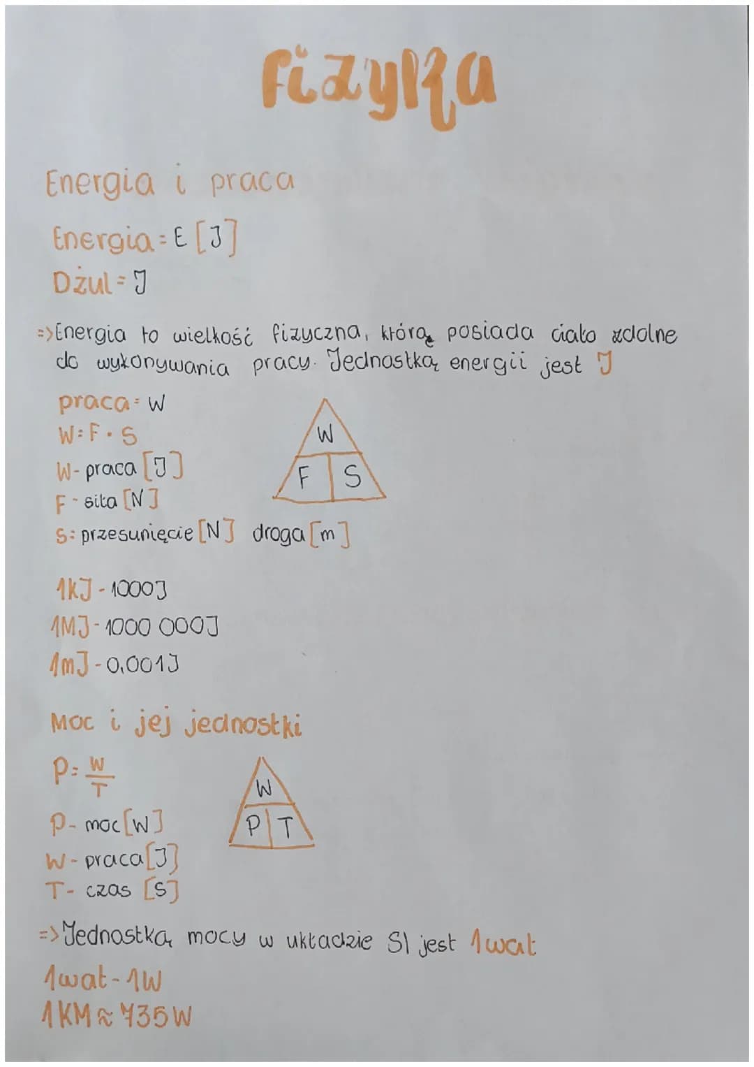 fizyka
Energia i praca
Energia [3]
Dzul = J
=> Energia to wielkość fizyczna, którą posiada ciało zdolne
do wykonywania pracy. Jednostka ener