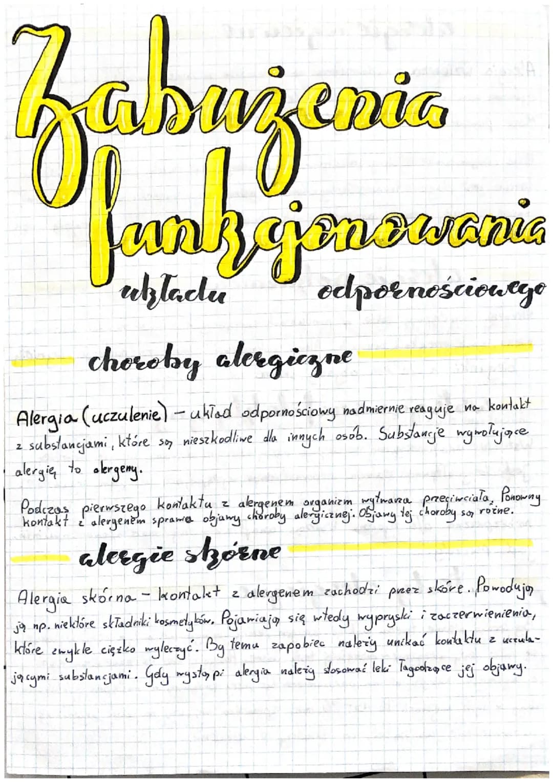 Zabużenia
far
układu
2
genszenia
odpornościowego
choroby alergiczne
Alergia (uczulenie-układ odpornościowy nadmiernie reaguje na kontakt
sub