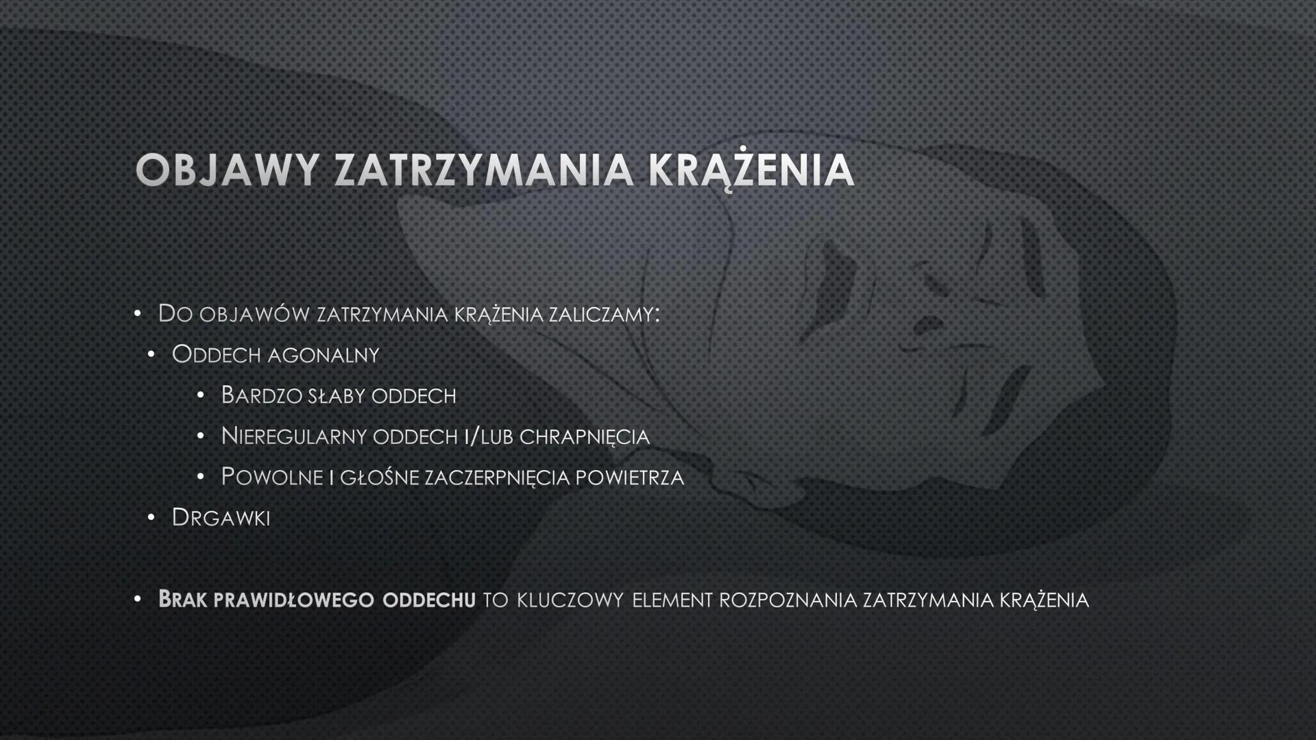 R
N Schemat postepowania w NZK
S
SPRAWDŹ
PRZYTOMNOŚĆ
i ODDECH
112
3
6
WEZWIJ
POMOC
i PRZYNIEŚ AED
ROZPOCZNIJ
RKO
UŻYJ AED Rozpoznanie zatrzy