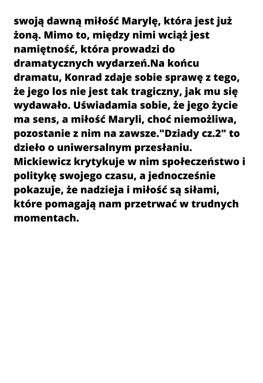 # Streszczenie Dziady cz.2

"Dziady cz.2" to dramat romantyczny
napisany przez Adama Mickiewicza,
opublikowany w 1823 roku. Akcja utworu
roz