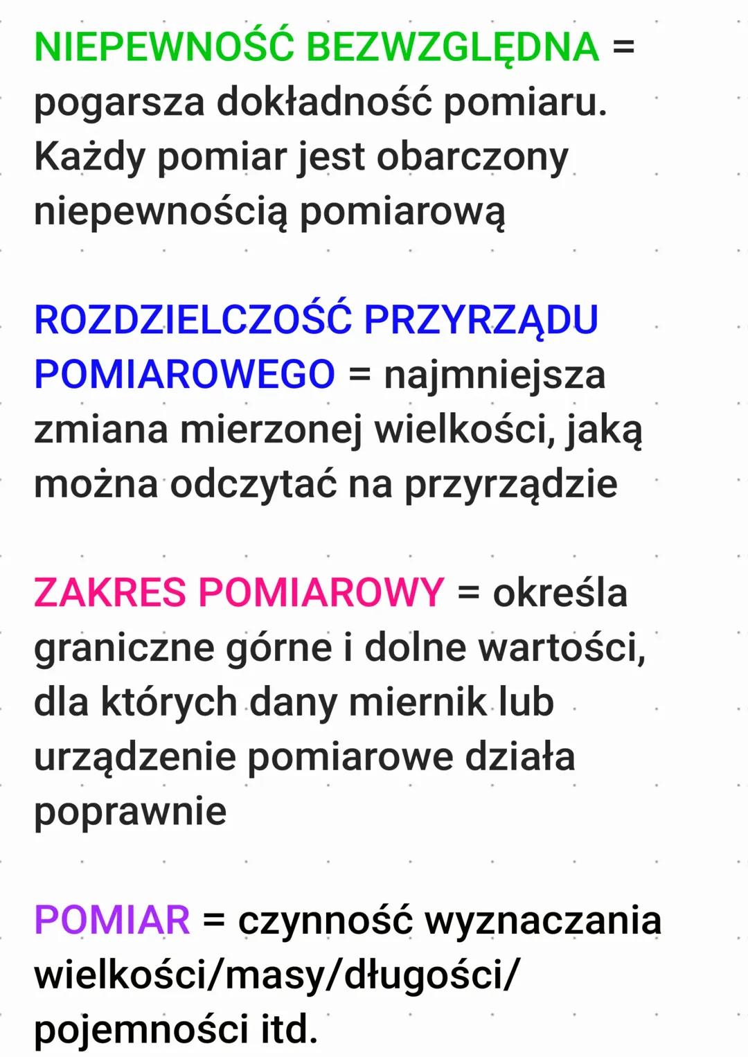 Niepewności pomiarowe, cyfry znaczące i opis ruchu - Wprowadzenie